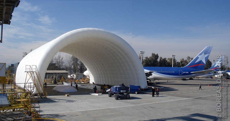 Hangar Inflable para Aviones - Hangar - Boreas Designs
