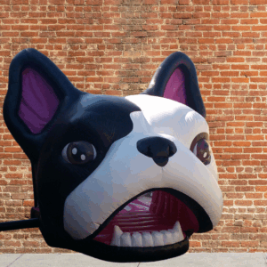 Muñeco Cabeza de Bulldog - Imagen 1